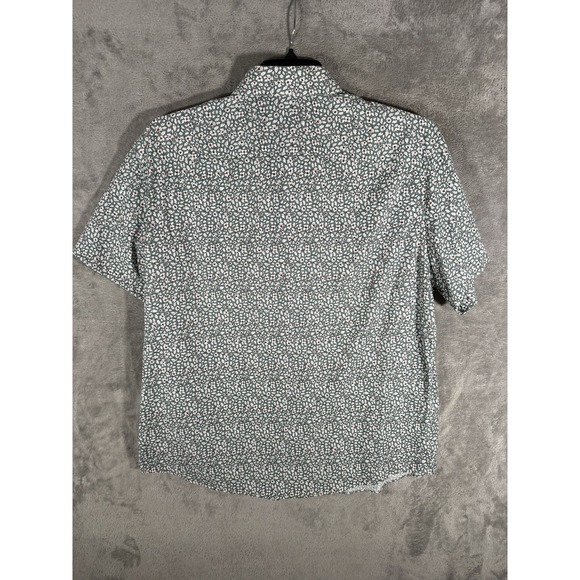 UNTUCKit Men's Palazette Green Floral Short Sleeve Performance Button Down XL - Picture 2 of 8